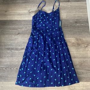 Old Navy Juniors blue flower dress - Size M Petite-NWT